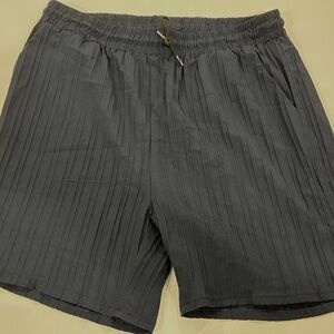 Men's Casual Elastic Waist Shorts - Dark  Blue - XL